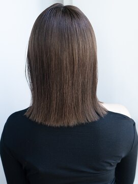 エインアンリー 明治神宮前(AIN.ANLY.) 4くびれヘアプリコットオレンジハイライトカラーボブパーマ小顔