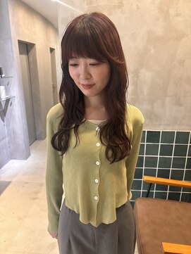 サイバイシキ(sai by SHIKI) オレンジブラウンで柔らかいロングヘア