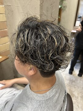 メンズハイライトパーマ