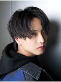 センターパートフェザーパーマシャドウパーマメンズパーマ