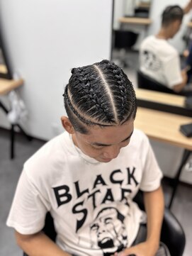 ヌーク 押上店(NooK) 地毛コーンロウ/コーンロウ／特殊ヘア／メンズ