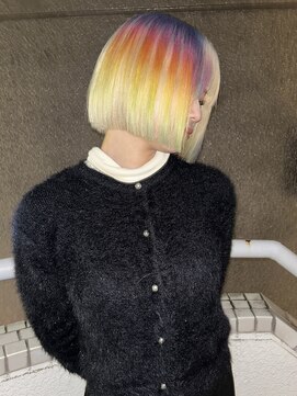 イエナ 渋谷(IENA) ミルクティーブラウンシャドールーツバレイヤージュカラー