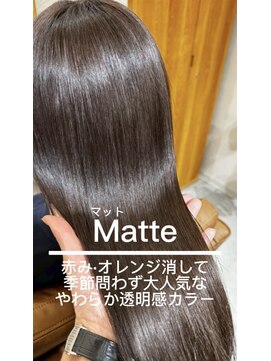 テラスヘア センダイ(TERRACE hair SENDAI) 季節問わず人気な マットカラー