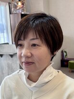 栞美容室&nbsp;ショートマッシュボブ