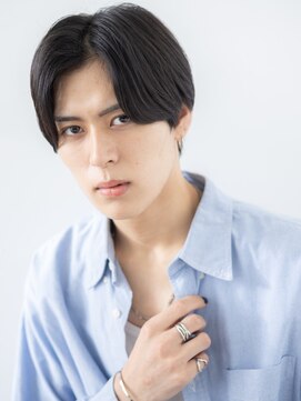 モッズヘア メン 新所沢店(mod's hair men) ナチュラルセンターパート清潔感刈り上げないショートe新所沢