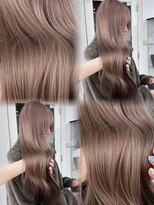 ペレ 渋谷(PELE) イメチェン/ピンクベージュ/アンブレラカラー/前髪/渋谷