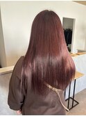 髪質改善カラーサクラピンク