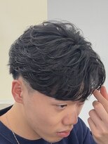 アウラ(AURA)&nbsp;フェザーパーマメンズパーマニュアンスパーマ