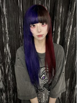 コエル(KOER) パープル×ボルドーの個性派デザインカラー