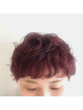 ラフ(laugh) マッシュ と あか