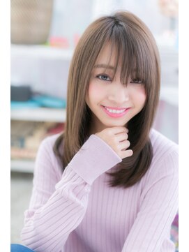 ミック ヘアアンドビューティー 大山店(miq  Hair&Beauty) シースルーバング♪ラフ感＆清潔感ストレート