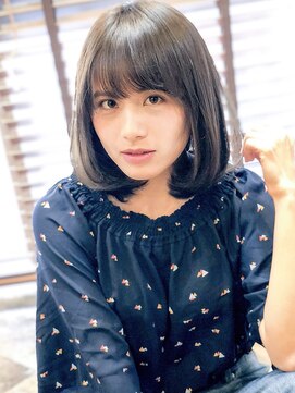 アグ ヘアー ラフェット 上尾店(Agu hair la_fate) 大人かわいい暗髪アッシュ 小顔 ショートボブ