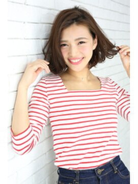 ヘアリゾート粋 ドゥオ 新宿南口店(dua) ふんわり外ハネ前下がりボブ☆ヘアリゾート粋dua店新宿南口