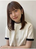 ナチュラルが可愛い★シースルーバングセミディ【秋山友美】