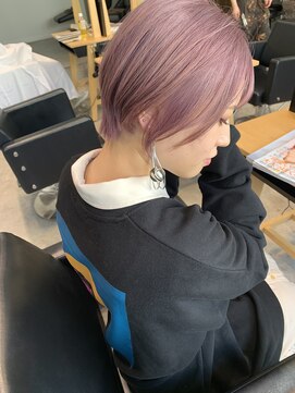 キチ(kichi.) [kichi.] ショートボブ× ピンクラベンダー