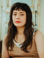 美容室 リズヘアー 稲毛店(Riz hair)&nbsp;ショートバングロングウェーブ【稲毛】