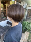 女性らしさ丸みショートボブ