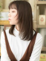 カバーヘア ブリス 川口(COVER HAIR bliss) イヤリングカラーくせ毛風内巻きワンカールTa2川口10代20代30代