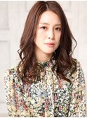 大人可愛い２０代３０代４０代小顔 ココアベージュ F5