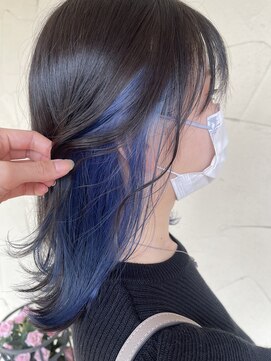 レジスタヘアーワークス (REGISTA hair works) ブルーインナーカラー