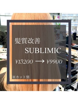 ヴィオラスバイポッシュ ギンザ(Violus by Posh GINZA) 髪質改善byサブリミック（酸熱トリートメント）