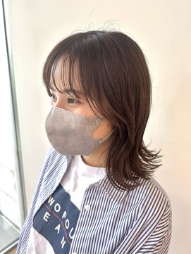 ファースト 長町店(first) 切りっぱなしボブ ベージュ