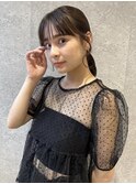 三軒茶屋_レディース_ヘアアレンジ_ヘアセット_ローポニー_小顔
