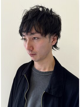 リンクス(Links) ウルフカットツイストスパイラルパーマゆるめ黒髪