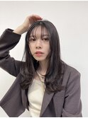 #ロングレイヤー #シースルーバング