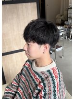 メンズギフト(men's GIFT)&nbsp;刈り上げツーブロックツイストスパイラルパーマメンズマッシュ