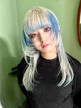 イリス 名古屋 名駅(Iris) ウルフ×デザインカラー