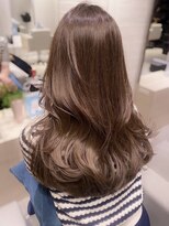 韓国レイヤーカットブラウンカラー前髪カットトリートメント