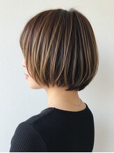 タバ ヘアー ドリ(taba hair dori) エアリーハイライトボブ