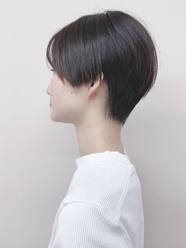 ラウンジ モリオ イケブクロ(Lounge MORIO Ikebukuro) ＊前髪なしハンサムショート前下がりショートセンターパート