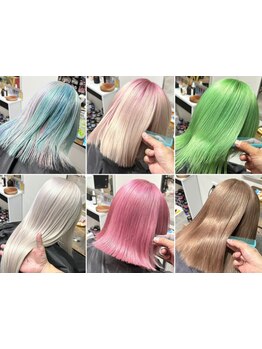 【全力でカラーを楽しむ】綺麗なブリーチカラーを楽しんで欲しい!お得な学割クーポンをたくさんご用意!