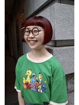 ナビッジ(NABIGE) ボブに赤！