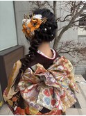 成人式編みおろしヘアアレンジ