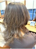 【刈谷】透明感ハイライトレイヤー　レイヤ－/セミロング