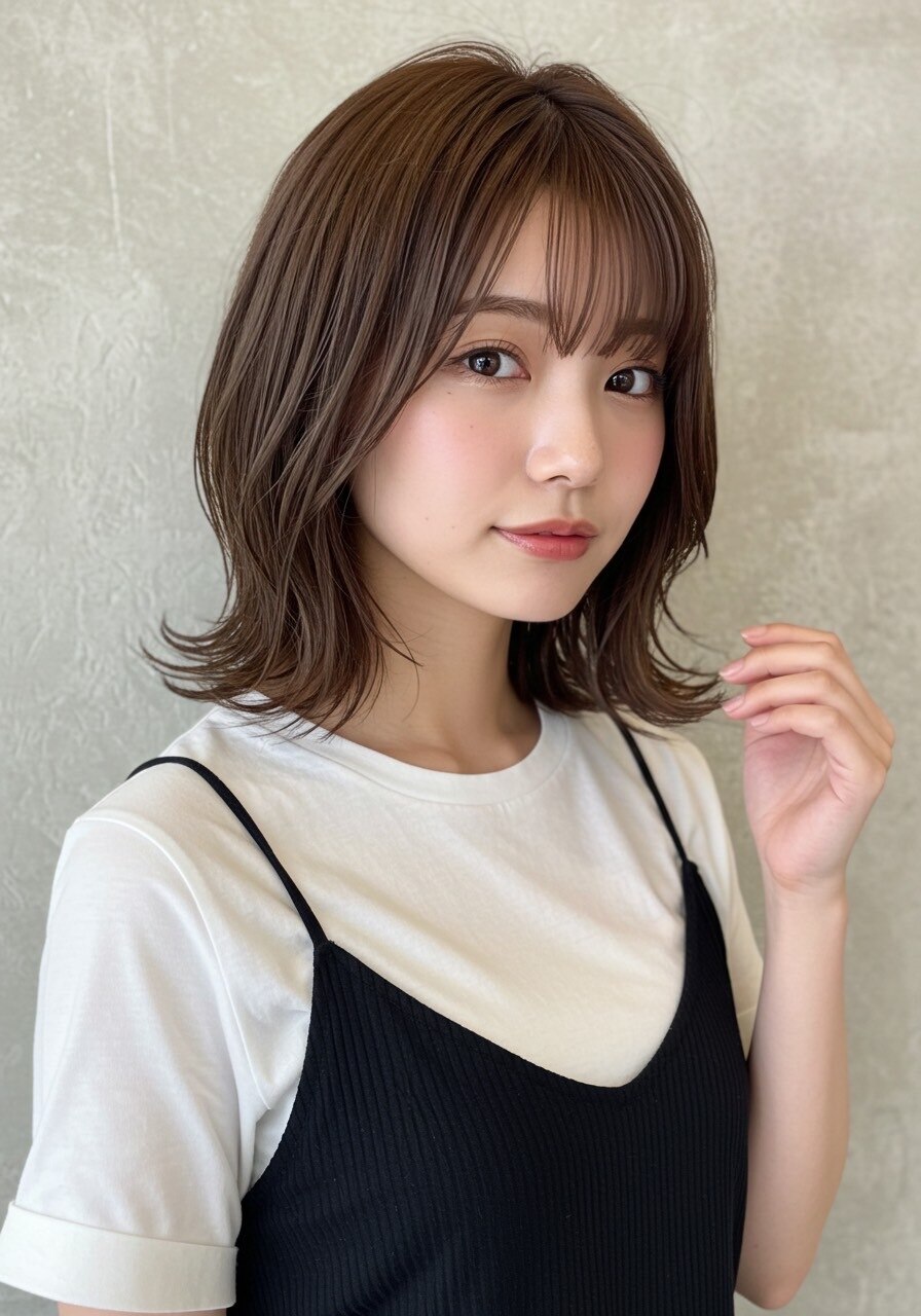 【土日祝限定＊キレイな髪は毎月のケアで！】カット＋カラー\4800