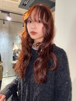 スリバー(sliver)&nbsp;【松井蓮】ブリーチなしwカラーで赤みオレンジ