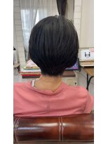 ラグーナ(Laguna) 上品ひし形ショート☆白髪ぼかし手入れが楽40代50代60代