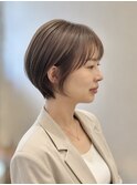 大人美人ショートボブ＊透明感アッシュベージュ＊名古屋駅＊