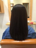 ヘアデザイン ジュリエ(Hair Design Juliet)&nbsp;ツヤ髪ロング マロンベージュAラインボブかきあげ[船橋競馬場駅]