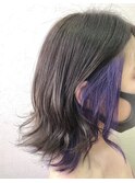 インナーカラー×バブルガムパープル