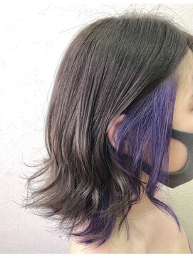 ライブトレア(LIVE TOREA) インナーカラー×バブルガムパープル