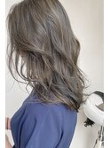 アッシュベージュ×ハイライト