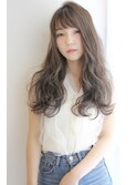 ピンクベージュ◎ゆるふわパーマ