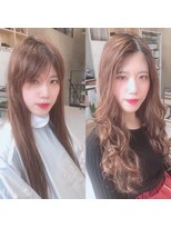 アフィーロ(ACHFILO) 前髪エクステ20代30代大人かわいい女子 ココアブラウン 透明感