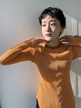 マタン(MaTiN) 黒髪ショートパーマ