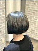 《Chloe／倉敷》ミニボブ×くすみ透明感×Wカラー×グレージュ色